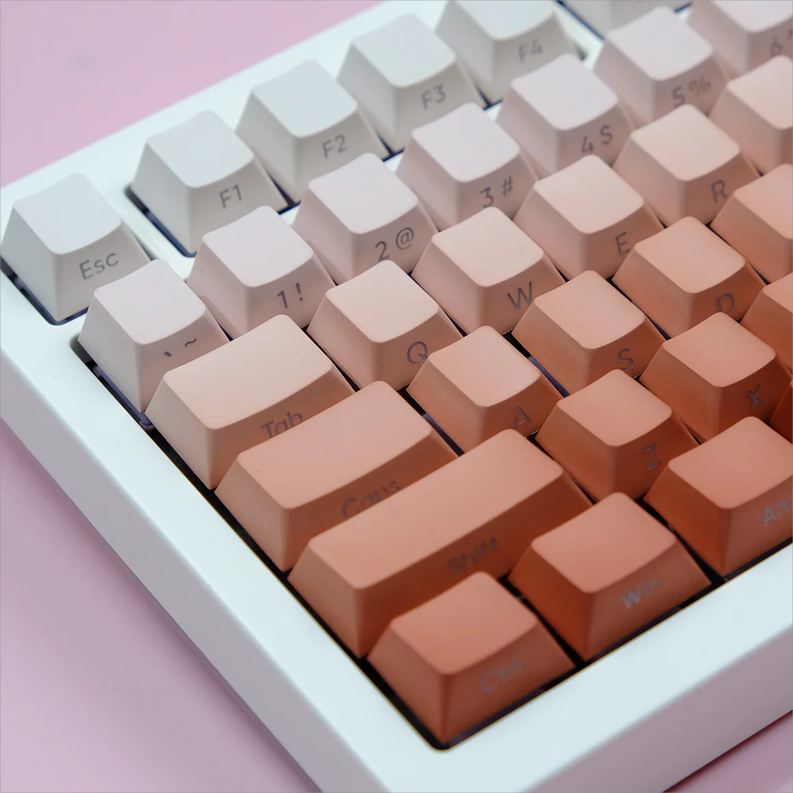 Gekleurde Gradient Keycaps PBT Double Shot  Backlit met Cherry profiel