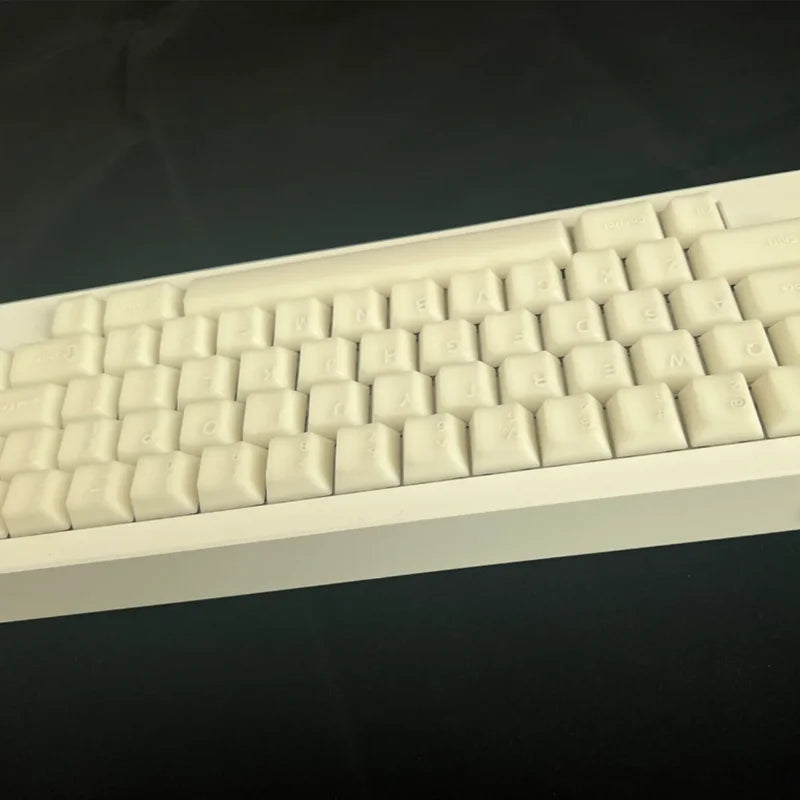 114 Keys white Ice Translucent Double shot cherry profile