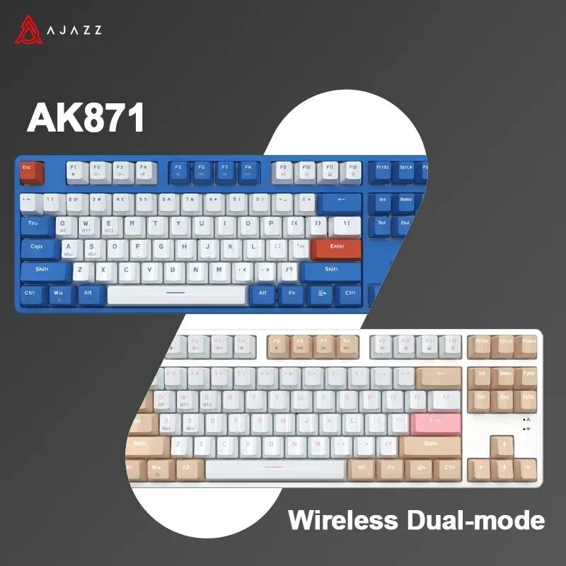 Ajazz AK871 Mechanisch Draadloos Toetsenbord