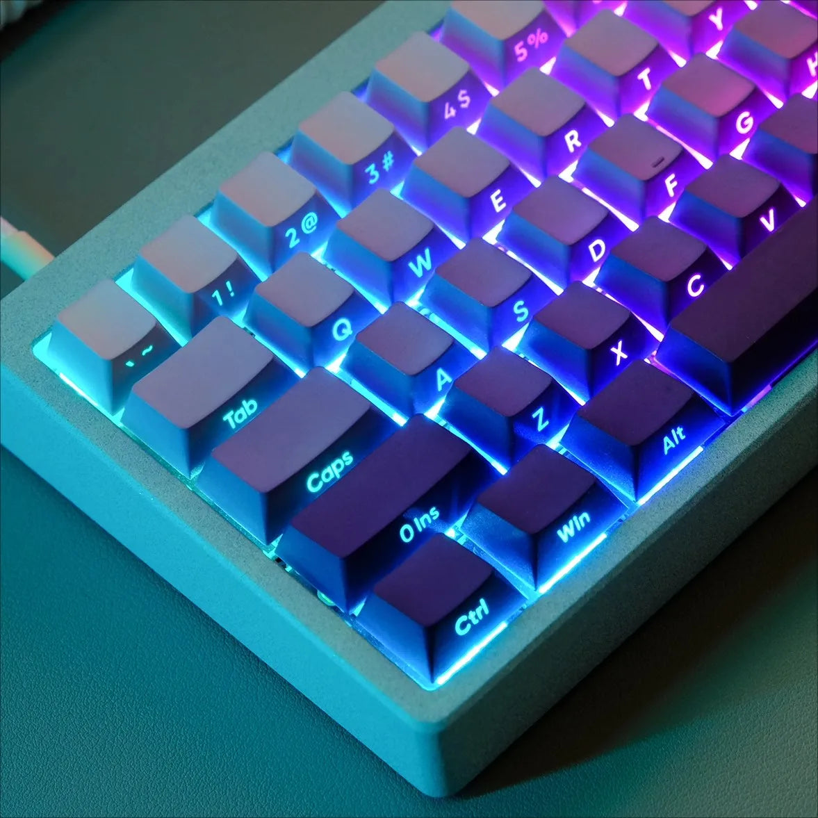 Gekleurde Gradient Keycaps PBT Double Shot  Backlit met Cherry profiel