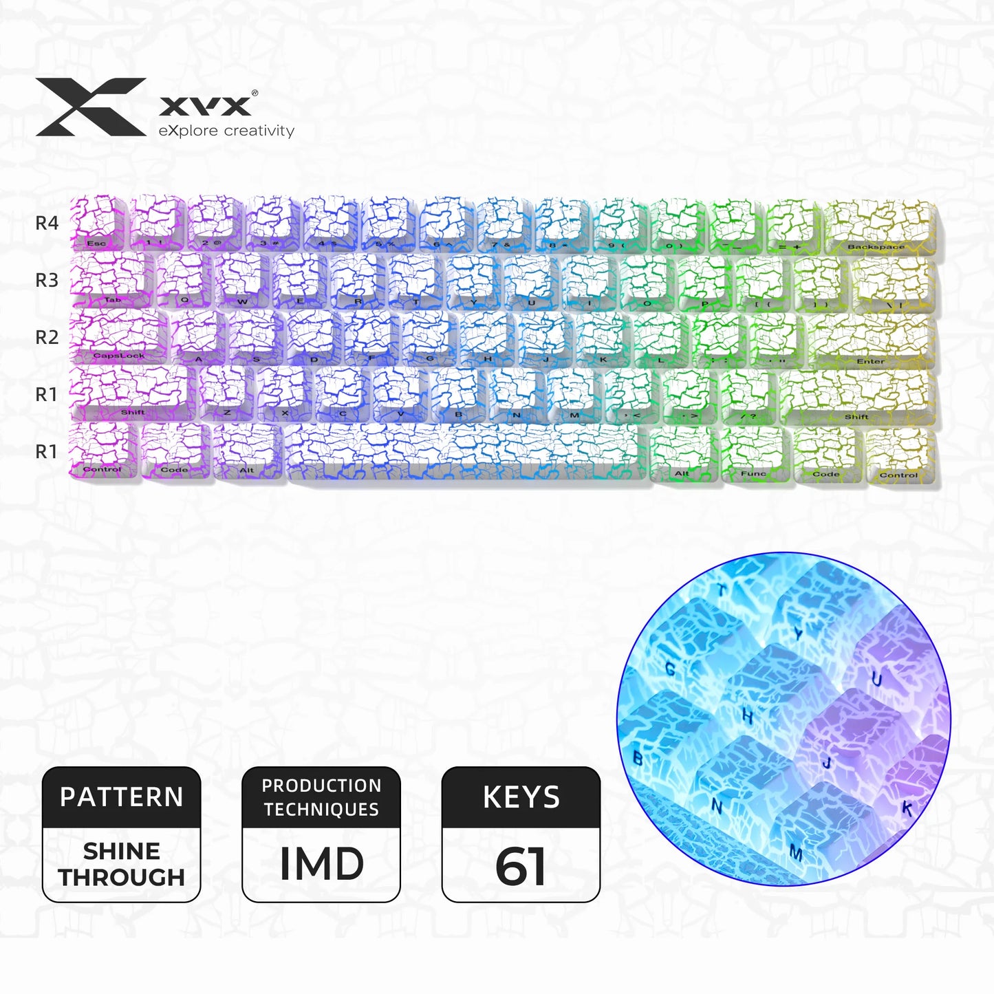 Womier XVX Topographic Keycap Set