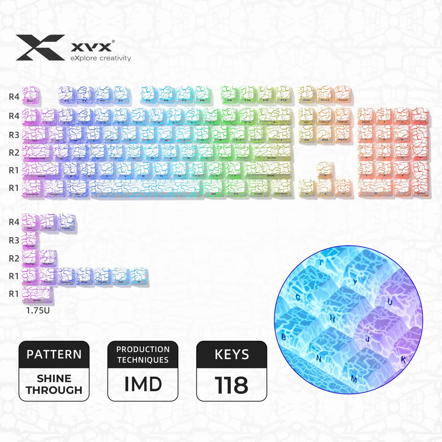 Womier XVX Topographic Keycap Set