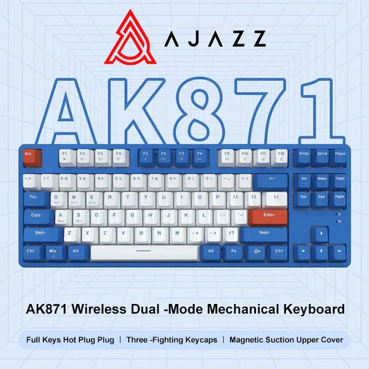 Ajazz AK871 Mechanisch Draadloos Toetsenbord